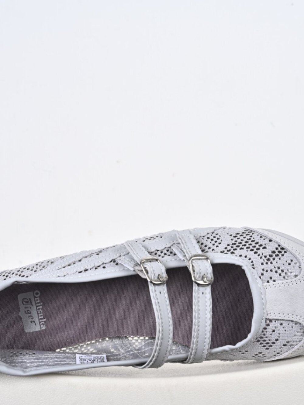 Onitsuka Tiger Mexico 66 Mary Jane Lace Mesh Shoes Gray Women's NIB - Picture 4 of 6